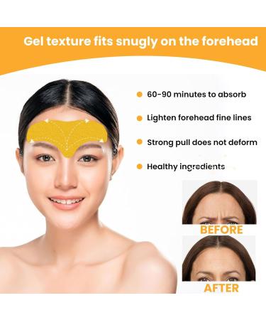 Forehead Wrinkle Remover Patch - Smooth Lines & Lift Skin with Hydrolyzed Collagen & Centella Asiatica - Buy Online on GoSupps.com