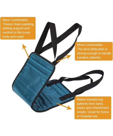 Hanshi Padded Bed Transfers Nursing Sling - Heavy Duty Patient Lift Sling with 180 kg Load Capacity & Safety Handles | Ideal Transfer Belt & Movement Aid - Buy Online on GoSupps.com