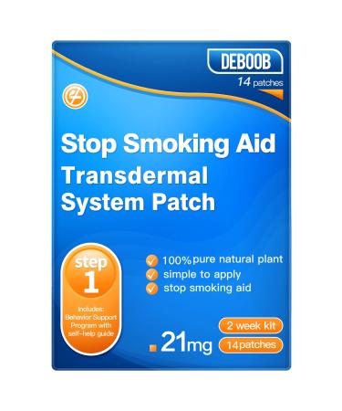 14 pcs Quit Smoking Patch Step 1 Easy and Effective to Quit Smoking 21mg Stop Smoking Aids That Work Patches with 2 Week Smoking Cessation Product (STEP1)