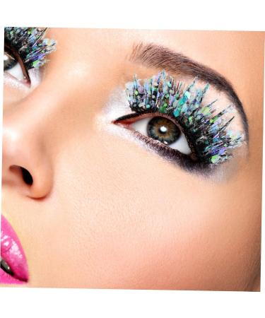 minkissy 6 Pairs Sequin False Eyelashes Fairy False Lashes Eyelash Extensive Eyelash Glow in The Dark Makeup Glitter Lash Extensions Luminous Artificial Fiber Make up Miss Tool - Buy Online on GoSupps.com
