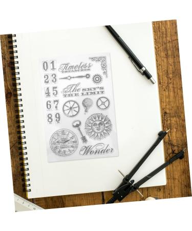 Lurrose Postage Stamps Scrapbook Embellishments Clear Stamp Block Mailing Stamps Silicone Stamps Seal Fine - Buy Online on GoSupps.com