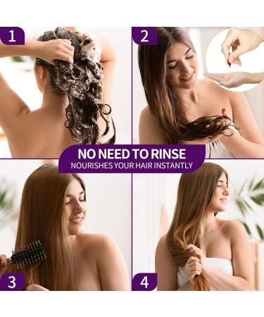 MIVAVO Hair Oil Capsules - Split Ends Repair and Deep Conditioning Treatment, 50 Capsules (Purple) - Buy Online on GoSupps.com