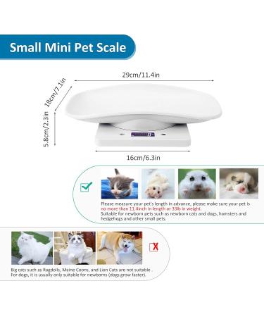 Digital Pet Scales - 15kg Small Animal & Feed Weight Scale with Measuring Tape | Accurately Weigh Kittens Puppies Hamsters and More - Buy Online on GoSupps.com