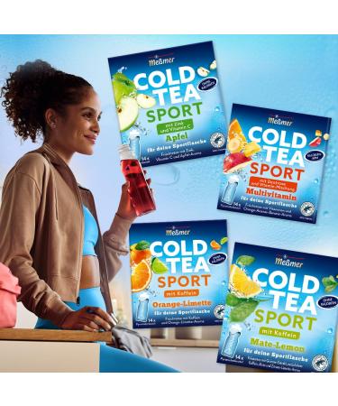 Messmer Cold Tea Sport Apple - Limited Edition | Zinc & Vitamin C | 14 Pyramid Bags | Gluten-Free Lactose-Free Vegan - Buy Online on GoSupps.com