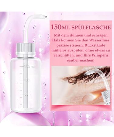 P-Beauty XL Eyelash Shampoo Kit - Eyelash Extension Cleansing Foam with 50ml Shampoo Eyelash Brush Cleaning Brush Dishwashing Bottle and 10 Hydrogel Pads | Care Kit - Buy Online on GoSupps.com