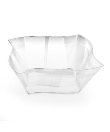 Plastic Wave Bowl - 90 oz | Clear | 1 Pc.