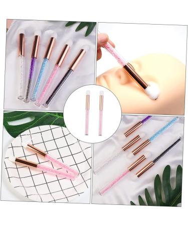 PLAFOPE 2pcs Nose Brush Beauty Eye Fluff Eyeshadow Brush Makeup Eyeshadow Pink Artificial Fiber Wool - Buy Online on GoSupps.com