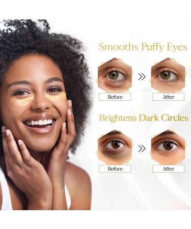 30 Pairs Collagen Under Eye Patches - Reduce Dark Circles & Puffy Eyes, Minimize Wrinkles, Anti-Aging Treatment - Cruelty-Free & Vegan - Buy Online on GoSupps.com
