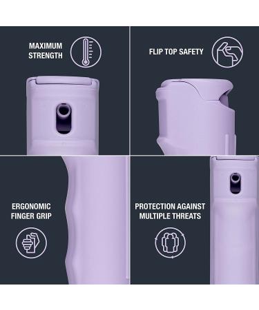 SABRE Pepper Spray with Flip Top, Maximum Police Strength OC Spray, Key Ring for Easy Carry and Fast Access, Finger Grip for More Accurate and Faster Aim, 25 Bursts, Secure and Easy to Use Safety Lavender Pepper Spray - Buy Online on GoSupps.com
