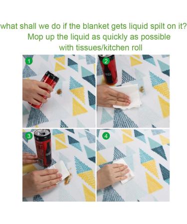 Yodo Outdoor Picnic Blanket Water-Resistant for Camping Hiking Festivals - Forest Triangle 69 x 53 - Buy Online on GoSupps.com