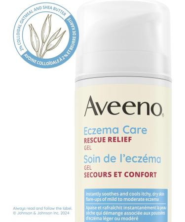 Aveeno Eczema Care Rescue Relief Treatment Gel Cream with Colloidal Oatmeal Skin Protectant Instantly Soothes & Cools Itchy Dry Skin Flare-Ups Steroid & Fragrance Free 150 mL - Buy Online on GoSupps.com
