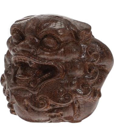 Magiclulu 3-St Wenwan Handle Automotive Art | Retro Wooden Animal Carvings | Unique Desk Decoration & Joyful Ornaments - Buy Online on GoSupps.com