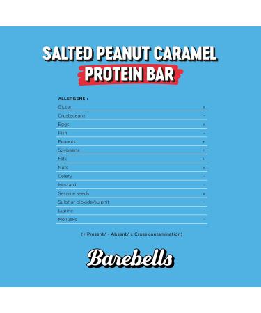 Buy Barebell's Soft Protein Bar - Salted Peanut Caramel 16g Protein Low Sugar No Palm Oil | 12 x 55g - International Shipping - Buy Online on GoSupps.com