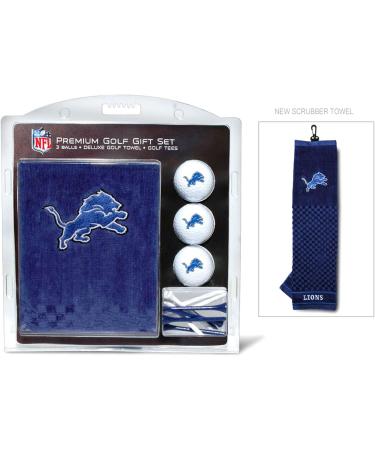 Detroit Lions NFL Gift Set - Embroidered Golf Towel 3 Golf Balls & 14 Tees | Premium 100% Cotton Triple Folded Towels - Buy Online on GoSupps.com