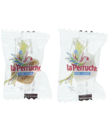 La Perruche brown and white sugar cubes individually wrapped 2.5 kilograms