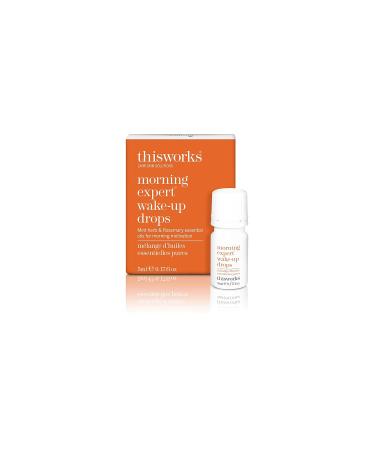 Buy thisworks Morning Expert Wake-Up Drops - Mint Herb & Rosemary Essential Oils for Morning Motivation | 5ml - International Shipping Available - Buy Online on GoSupps.com