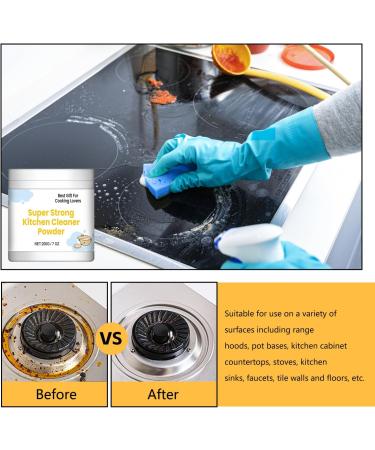 Super Strong Kitchen Cleaner Powder - Upgraded All-Purpose Heavy Duty Degreaser for Stainless Steel | 2PCS Set - International Shipping Available - Buy Online on GoSupps.com