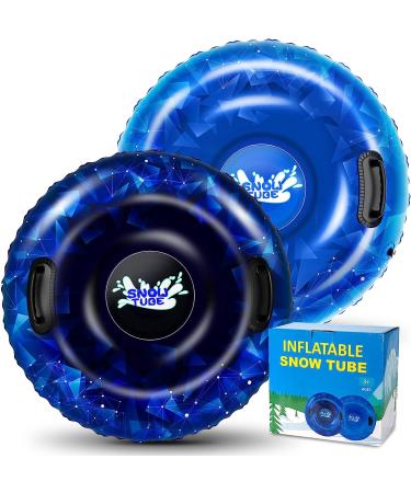 WOLKEK Snow Tube 2Pack/1Pack - 40 Inch/47 Inch, Heavy Duty Sled for Kids & Adults - Winter Outdoor Sport Toy - Buy Online on GoSupps.com