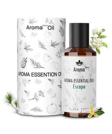 Fragrance Oil - Escape Essential Oil Blend - Luxury Hotel Inspired Home Aromatherapy Diffuser Oil - Orange Blossom Vanilla Jasmine Cedar - for Diffuser Humidifier Ultrasonic Reed - 150ML
