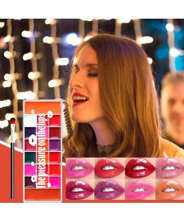 Opvonxeh Lip Gloss Palette 20 Colours Palette Smudge Proof Matte Tinted Creamy Sturdy Waterproof Eye Shadow Blush for Bridal Stage Performance Special Event Makeup Kit - Buy Online on GoSupps.com