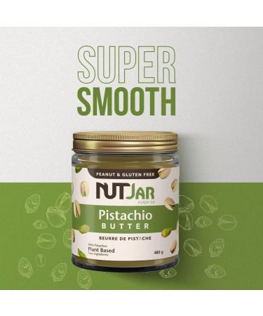 NutJar Premium Pistachio Butter 480 g No Added Sugars Colours or Preservatives Vegan Gluten Free Keto Friendly Made in Canada 480 g (Pack of 1) - Buy Online on GoSupps.com