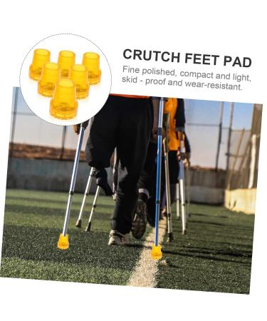 Lurrose 6-Pack Anti-Slip Crutch Pads | Rubber Tips for Hiking Sticks & Walking Sticks | Space Protection for Better Grip - Buy Online on GoSupps.com