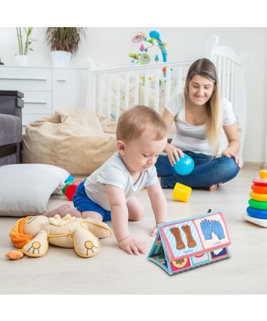 Towwoo Baby Spiegel & Crackling Book | Montessori Sensory Toy for Newborns 0-12 Months - Foldable & Ideal for Exploring Feelings - Buy Online on GoSupps.com