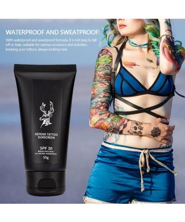 Tattoo Screen Sunscreen | 50g Sunscreen Lotion Prevents Fading Brightening and Moisturizing Aftercare - Buy Online on GoSupps.com