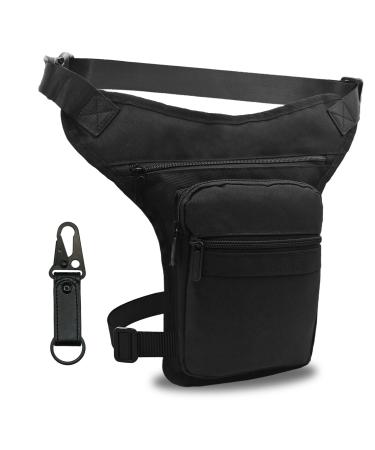 Ahr Quality leg bag Motorcycle (large capacity) hip pocket men women women's thigh pocket with side hippie with zipper work military 3 pockets and double safety unisex