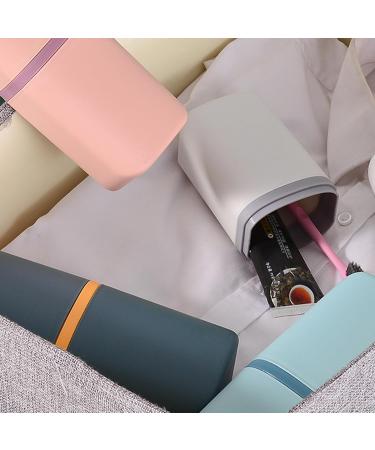 Travel Toothbrush Cups Set - 4 Portable Toothbrush Containers for Home & Travel | Ideal for Business Trips - Buy Online on GoSupps.com