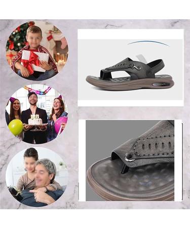 Wygwlg Non-Slip Breathable Flip Flops for Men | Bunion Corrector Sandals | Soft Slip-On Slippers for Hallux Valgus & Fasciitis | Perfect Birthday Gifts for Dad - Size 7.5 Grey - Buy Online on GoSupps.com