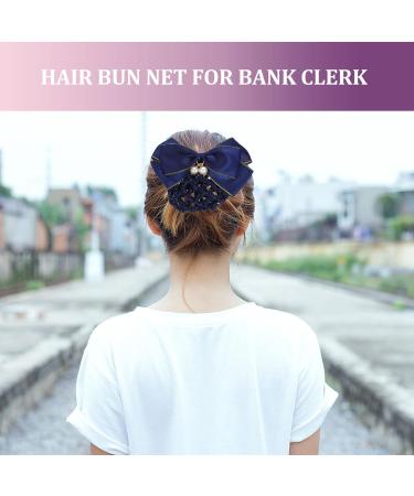 LALAFINA Hairpin Bowknot Hair Accessory Bow Bun Hair Net Barrette Bun Cover Hairnet Bun Cover Bow Bun Hair Cover Bowknot Hair Tie Hair Nets for Women Hair Set Bow Tie Fabric - Buy Online on GoSupps.com