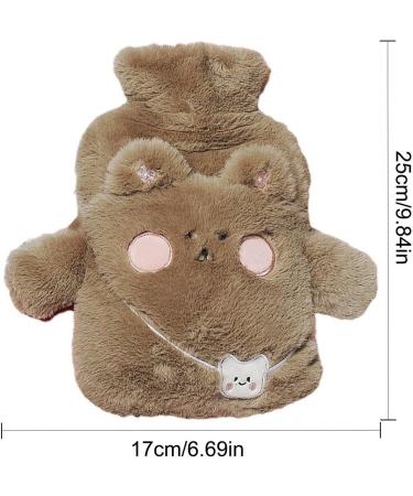 Heated Water Bottle 1000ml | Beaver Hot Water Bottle with Cover | Perfect Gift for Friends & Family | Cozy Hand & Foot Warmer - Buy Online on GoSupps.com