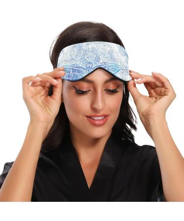 Haskirky Light Blocking Eye Mask for Deep Sleep and Relaxation - Breathable, Adjustable, Ideal for Travel, Yoga, and Meditation - Men and Women - Buy Online on GoSupps.com