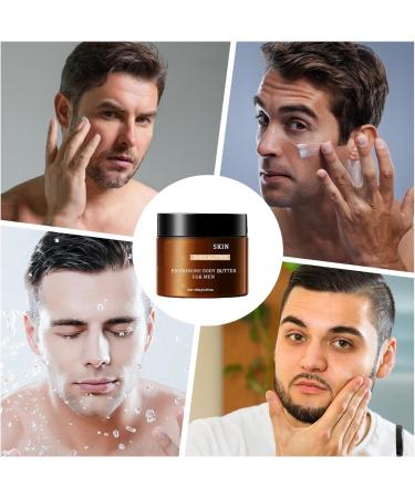 Scented Body Butter for Men - 150g Moisturizing Body Care Cream | Natural Nourishing Lotion for Men | Professionals Travelers Fathers Husbands Boyfriends Morning Routine - Buy Online on GoSupps.com