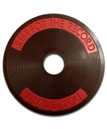 Valentines Day I Love You LP Record Premium Swiss Dark Chocolate