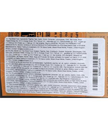 Thai Street Food Spice Blend - 35g Resealable Pouch | Handcrafted in the UK - Buy Online on GoSupps.com