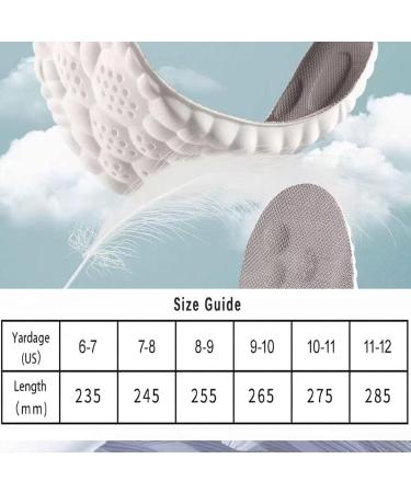 Buy Accurateg Orthopedic Insoles | Ultra Comfort 4D Memory Foam Insoles for Men & Women - 2 Pairs (Gray Size 9-10) - International Shipping Available - Buy Online on GoSupps.com
