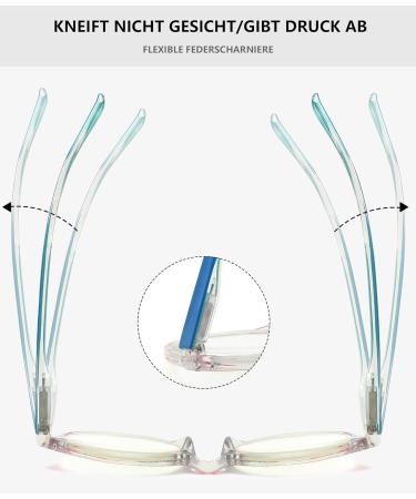 Buy Lanomi Women's Blue Light Filter Glasses - Retro Floral Design Anti-Blue Light Reading Aid (1.0 to 4.0 Diopters) - International Shipping Available - Buy Online on GoSupps.com