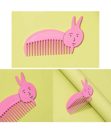 Novelty Pink Rabbit Mirror Comb Set Acrylic Keychain Cute Keyring for Outdoor Travel - Buy Online on GoSupps.com