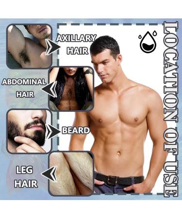 Men's Hair Removal Spray Foam - Gentle & Effective Depilatory Cream for Face Underarms Chest Back & Legs - Painless Home Hair Remover for All Skin Types - Buy Online on GoSupps.com