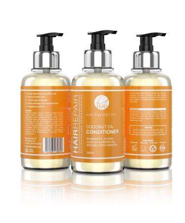 Hairrepair Coconut Oil Conditioner - Nourishing Rosemary Jojoba Castor & Argan Oil for Healthy Hair | International Shipping Available - Buy Online on GoSupps.com