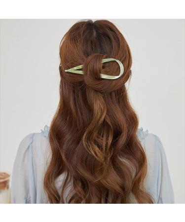 4 Pcs 4.5 U Shaped Acetate Hair Pins French Hair Sticks - Ideal for Buns & Thick Hair - Buy Online on GoSupps.com