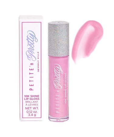 Petite 'N Pretty - 10K Shine Lip Gloss for Kids  Children  Tweens and Teens - High Shine and Lighweight - Non Toxic and Made in the USA (Gia Pink)