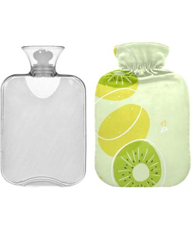 Naanle Kiwifruit Lemon Heat Bottle - 1L Transparent Hot Water Bottle for Bed Hand & Foot Warmer | Pain Relief & Cold Therapy | International Shipping - Buy Online on GoSupps.com