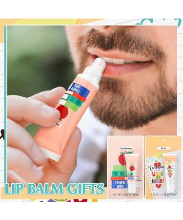 Linyuthia 24 Pcs Teacher Appreciation Moisturizing Gifts Lip Balm Bulk for Dry Cracked Lips Lip Balm Gifts Christmas Favor Stocking Stuffers for Teacher Women Men Employee Coworkers Team - Buy Online on GoSupps.com