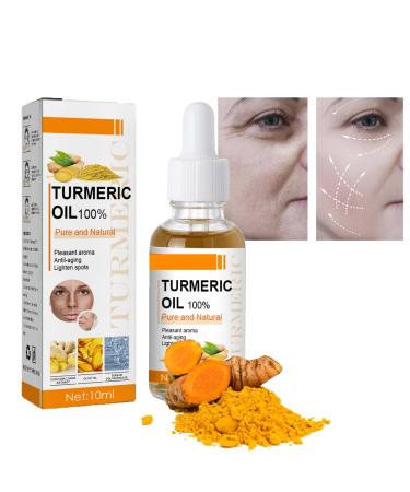 Turmeric Oil Facial Serum Turmeric Spot Correcting Serum & Illuminating Serum improves dullness diminishes spots improves skin tone moisturises and illuminates suitable for all skin type (10ML)
