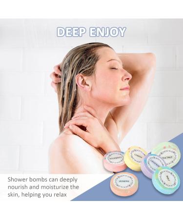 FAMoUsGoods 6 x Shower Bombs Gift Set with Essential Oils for Women Men Men and Men Relax 6 Smells Effervescent Balls - Buy Online on GoSupps.com
