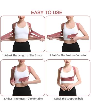 Posture Corrector Women Back Support Breathable Back Brace For Posture Corrector Adjustable Back Posture Corrector For Body Correction Back Shoulder And Spine Pain Relief (M) - Buy Online on GoSupps.com