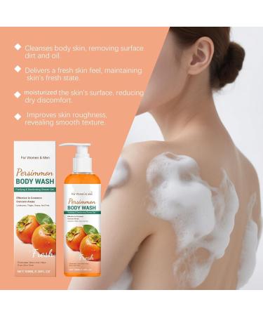 Lavage corporel au kaki pour le contr le des odeurs nettoyant corporel hydratant pour femmes et hommes limination des odeurs anti-odeurs pour peaux sensibles gel douche purifiant (1PCS) - Buy Online on GoSupps.com